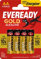 Energizer battery Eveready Gold AA CP4