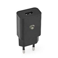 Nedis Netzladegerät 12 W 1x 2.4 A A - Anzahl der Ausgänge: 1x USB-A, Kein Kabelis im Lieferumfang enthalten, Single Voltage Output, juodas