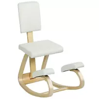Ergonominė kelių kėdė, klūpantis suoliukas sveikatos kėdė namams, biurui, meditacijai, kreminės spalvos