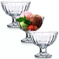 Stikliniai desertiniai indeliai 180 ml, 3 vnt.