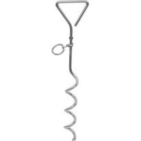 Spiralinis palapinės kuoliukas, metalinis, 40 cm
