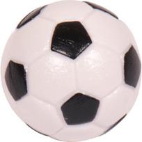 Graviruotas stalo futbolo kamuoliukas Buffalo, juodai baltas, 32 mm
