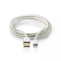 Laidas telefonui Nedis CCTB39300AL10 1 m USB A Lightning aliuminis