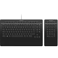 3Dconnexion Keyboard Pro su skaičių klaviatūra – klaviatūra ir skaičių blokas