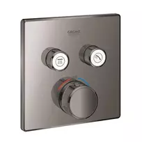 Grohe Grohtherm SmartControl – termostatinis maišytuvas, skirtas montuoti po sienoje, 2 vožtuvai, Hard Graphite 29124A00