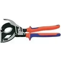 Knipex Kabelių žirklės (reketinis mechanizmas, 3 eigos) 320 mm Ø 60 mm/600 mm²/1200 MCM 95 32 320 (95 32 320)