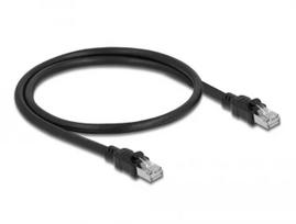 DeLOCK tinklo kabelis RJ45 Cat.6A F/UTP 0,5 m Juodas