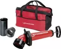 Drenažo valymo įrenginys Rothenberger ROPUMP SUPER PLUS komplektas su plačiu adapteriu