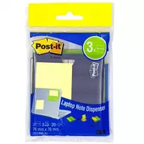 *Lipnūs lapeliai Post-it Z-Notes dėkle, 76x76mm, nešiojamam kompiuteriui, 3vnt.