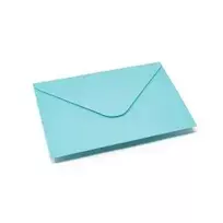 Dekoratyvinis vokas Paper Poetry C7, 110x75mm, 100g, šviesiai mėlynos spalvos, 1vnt
