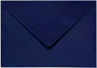 Dekoratyvinis vokas Paper Poetry C7, 110x75mm, 100g, tamsiai mėlynos spalvos