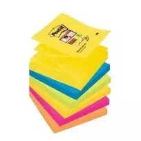 Lipnūs lapeliai 3M Post-it Super Sticky Rio, 76x76mm, 6vnt./pak.