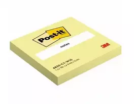 3M „Post-it®“ lipniosios užrašų lapelių 76 mm x 76 mm, 6 vnt./pak., 100L, geltonos spalvos