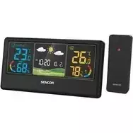 „Sencor SWS 4100 B“ meteorologinė stotelė / spalvotas LCD ekranas / belaidis jutiklis