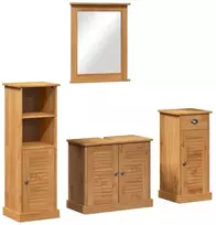Vonios baldų rinkinys VIGO 4 vnt. Medus ruda 37 x 34 x 110 cm