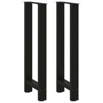 Baro stalo kojos, juodos, 2 vnt., 40x(100-101) cm, plienas