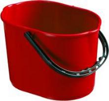 Plastikinis kibiras PLUTO, 12 l, raudona sp., BUCFIL8016728107671