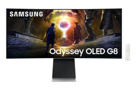 SAMSUNG G85SD computer monitor, 86.4 cm (34") 3440 x 1440 pixels UltraWide Quad HD OLED, Silver