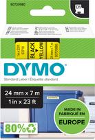 DYMO D1 tape, 24 mm black on yellow, 7 m (S0720980)