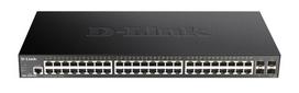 D-LINK DGS-1250-52X switch with 48 Gigabit Ethernet ports and 4 SFP+ slots