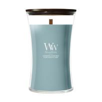 Žvakė, aromatinė WoodWick Cedarwood & Ocean Moss, 90 - 140 h, 609 g, mėlyna sp.