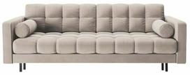 Sofa-lova Cosmopolitan Design Bali Velvet Bluvel 22, tamsaus smėlio spalva, 84 x 222 cm x 105 cm