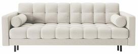 Sofa-lova Cosmopolitan Design Bali Neve 02, juoda sp./šviesiai smėlinė, 84 x 222 cm x 105 cm
