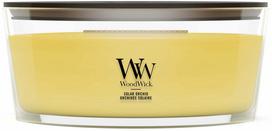 Žvakė, aromatinė WoodWick Solar Orchid, 40 - 65 h, 453 g, geltona sp.