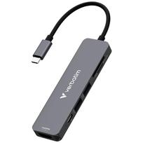Verbatim USB-C/HDMI/USB-A 3.2/USB-A 2.0/SD/microSD Adapter Hub, aluminum 32156