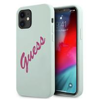 GUESS GUHCP12SLSVSBF iPhone 12 mini 5.4" Fuchsia Blue/Blue Fuschia Vintage Silicone Hardcase