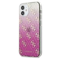 GUESS GUHCP12SPCU4GGPI iPhone 12 mini 5.4" pink/pink hard case 4G Gradient