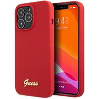 GUESS GUHCP13XLSLMGRE iPhone 13 Pro Max 6.7" red/burgundy hard case with Vintage Gold Logo