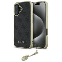 GUESS GUHCP16SGF4GGR iPhone 16 6.1" black hard case, Charms Collection