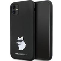 Karl Lagerfeld KLHCN61SMHCNPK iPhone 11 / Xr 6.1" black hard case, silicone with metal pin