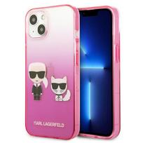 Karl Lagerfeld KLHCP13STGKCP iPhone 13 mini 5.4" hard case pink/pink Gradient Ikonik Karl  AND  Choupette