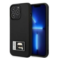Karl Lagerfeld KLHCP13X3DKPK iPhone 13 Pro Max 6.7" black hardcase Ikonik Patch