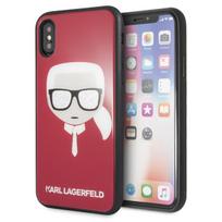 Karl Lagerfeld KLHCPXDLHRE iPhone X/Xs red/red Iconic Glitter Karl’s Head