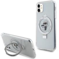 Karl Lagerfeld KLHMN61HMRSKCH iPhone 11 / Xr 6.1" white hardcase with Ring Stand by Karl AND Choupette, MagSafe compatible