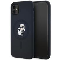 Karl Lagerfeld KLHMN61SCMKCRHK iPhone 11 / Xr 6.1" black hard case, silicone, Karl  AND  Choupette, MagSafe