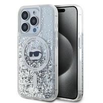 Karl Lagerfeld KLHMP13XLGCHSGH iPhone 13 Pro Max 6.7" hard case, transparent, liquid glitter, Choupette design, MagSafe compatible