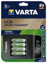 Varta LCD Smart Charger + charger and 4 AA (LR6) 2100 mAh batteries (57684101441)