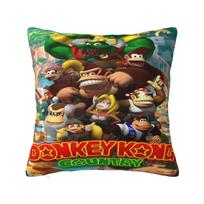 Home Decor Donkey Kong Bananza Game Pillowcases Accessories Pillow Cover Zipper Multi Size 12x12Inch beige
