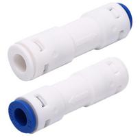 Įstumiamas atbulinis vožtuvas vandens grįžtamojo srauto atbulinės osmozės sistemos filtrams, 1/4  skersmens, juodo ABS plastiko, santechnikai White