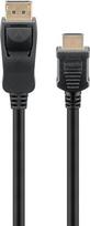 Goobay DisplayPort to HDMI monitor cable, 2 m (64842)