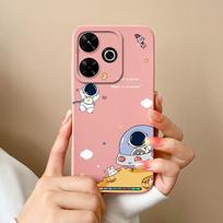 Case For Xiaomi Redmi 13 Soft Liquid Silicone Camera Protection Candy Phone Cases For Redmi13 4G Back Cover Anti Drop Coque Capa Redmi 13 beige