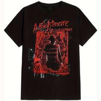 A Nightmare On Elm Street Freddy Krueger Silhouette Men'S T-Shirt Soft Cotton Breathable Comfortable Round Neck Tee Horror Fans XXXL juoda