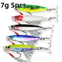 Multi Weight Metal Jig Baits 7/10/15/20/30G Deep Sea Bass Lure Saltwater Ice Fishing Artificial Jigging Fishing Accessories gray