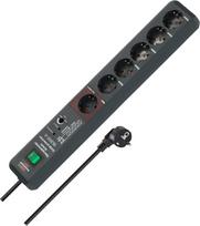 Brennenstuhl Secure-Tec Power Strip Extension Cord with Surge Protection, 3 m (1159490966)