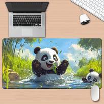 Mouse Pad Desk Mat Large Cloth Surface Non Slip Rubber Base for PC Laptop Keyboard Gamer Desk Setup Gift 400x800x2mm black