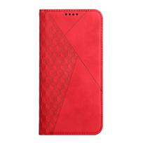 Leather Flip Phone Case for Samsung Galaxy A54 A14 A34 A24 A53 A33 A52 A72 S23 Ultra S21 Plus Wallet Cards Solt Book Cover Funda For Galaxy A54 5G raudona